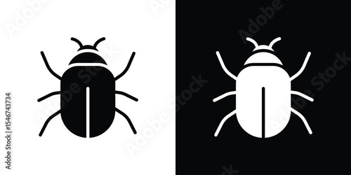 Bugs icon of a flat style vector