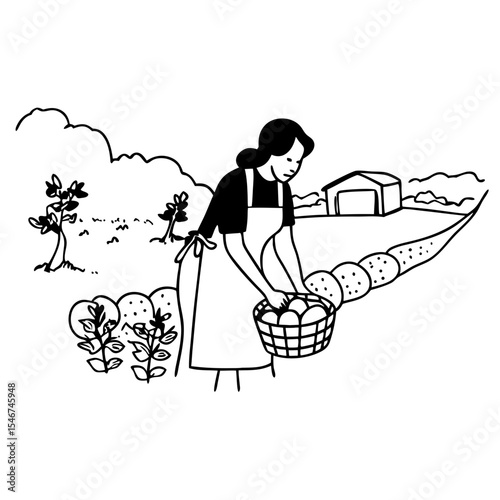 Farm Harvest Illustration Ideas