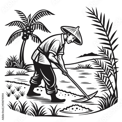 Rice Farming Illustration Tips