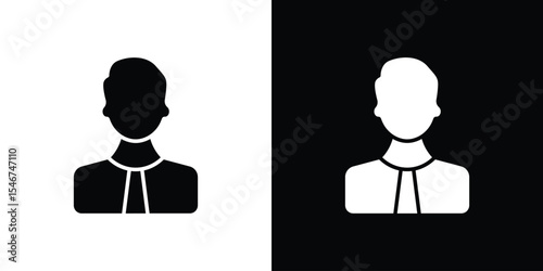 Businessman icon of a flat style vector