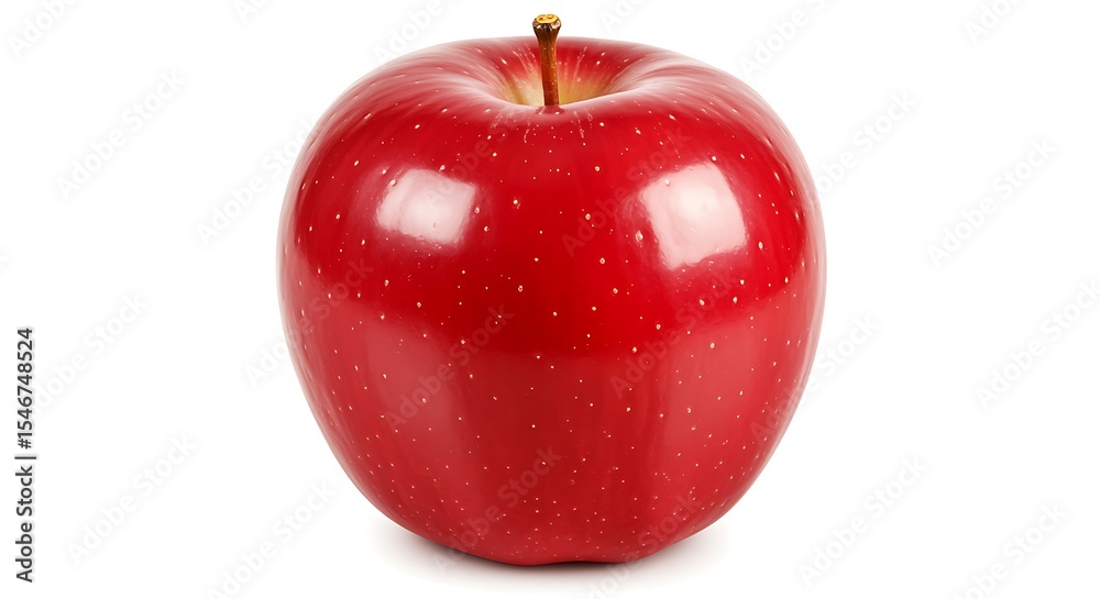 Obraz premium Juicy Red Apple A Vibrant and Delicious Fruit
