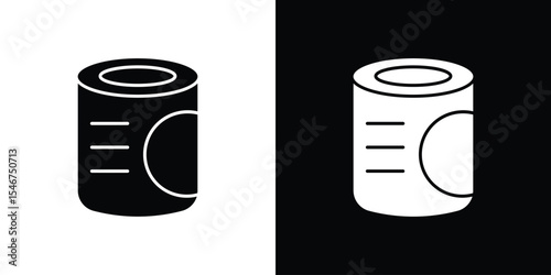 Can food icon of a flat style vector