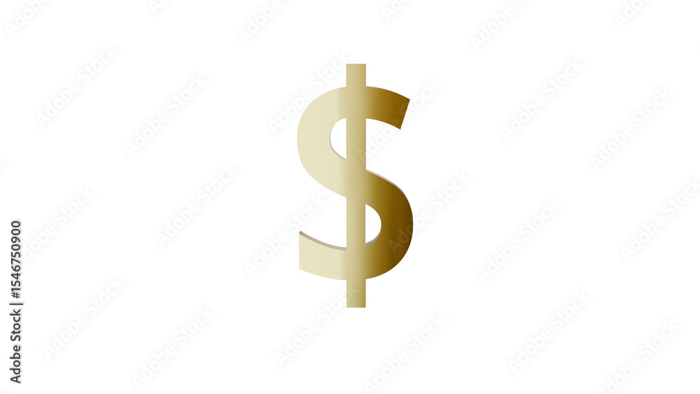 3D dollar icon shines rotating. Dolar sign symbol icon animation on green screen. USA currency symbol. 4k 3D dollar icon shines rotating. Dolar sign symbol icon animation on green screen. USA currency symbol. 4k