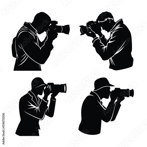 photographer silhouette bundle design  