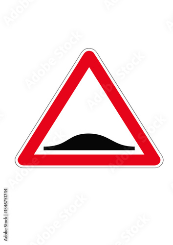 speed breaker road sign