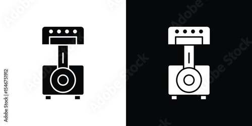 Car connecting rod icon of a flat style vector