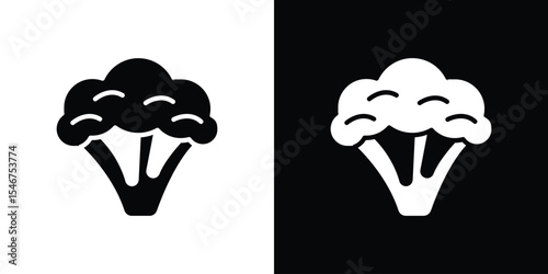 Cauliflower icon of a flat style vector