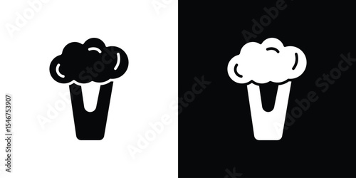 Cauliflower icon of a flat style vector