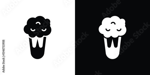 Cauliflower icon of a flat style vector