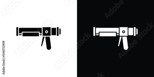 Caulk gun icon of a flat style vector