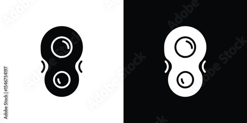 Cell division icon of a flat style vector