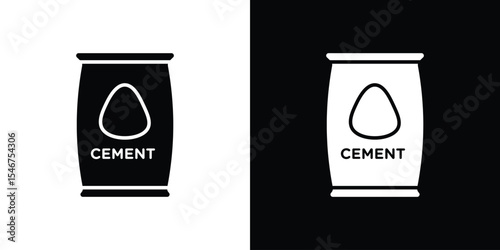 Cement icon of a flat style vector