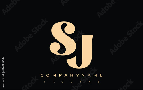 SU Creative Abstract Typography Logo Design. Elegant logo combining bold typography and creative shapes, ideal for branding and identity solutions.