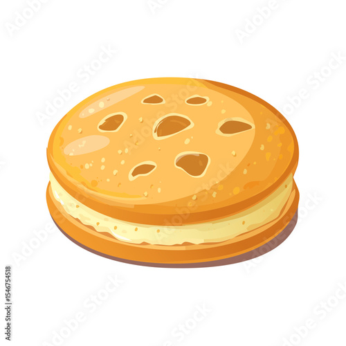 Illustration of a Whoopie Pie, a Delicious Cream-Filled Treat