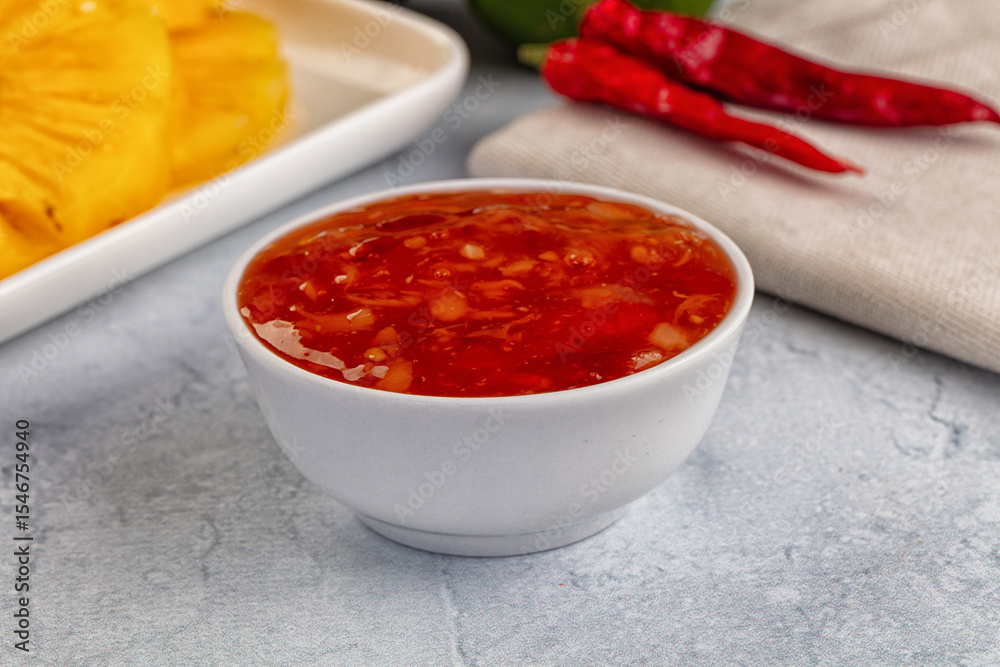 Sweet and spicy chili pineapple sauce Sweet and spicy chili pineapple sauce