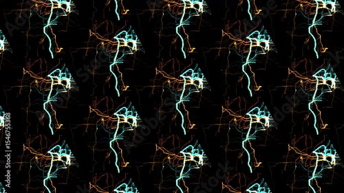 4K Electric Energy Background Motion Graphics