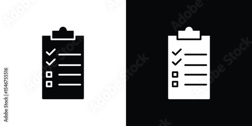 Checklist icon of a flat style vector