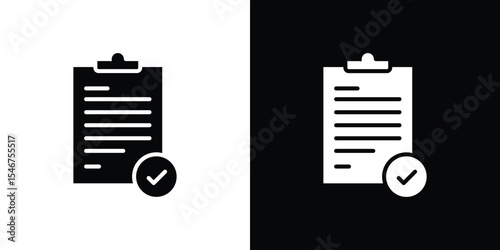 Checklist icon of a flat style vector