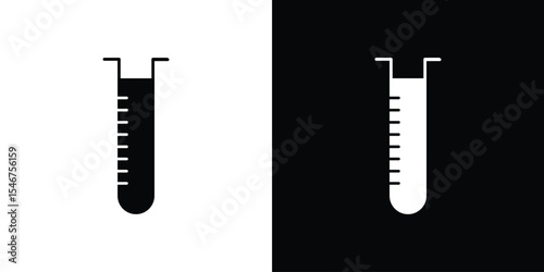 Chemical Tube icon of a flat style vector