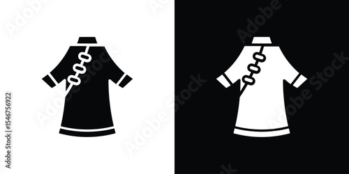 Chinese dress icon of a flat style vector