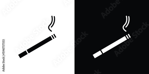 Cigarette icon of a flat style vector