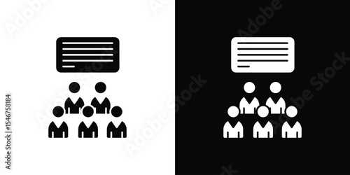 Classroom icon of a flat style vector