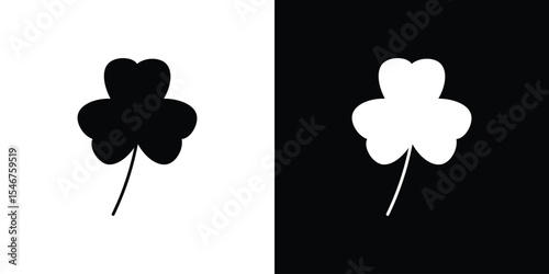 Clover icon of a flat style vector
