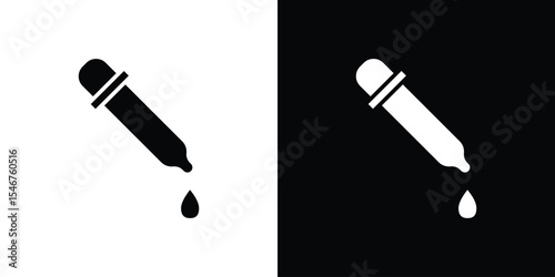 Color picker icon of a flat style vector