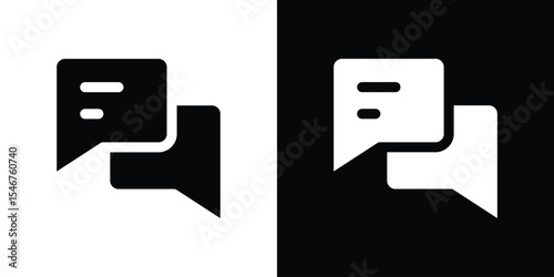 Comments icon of a flat style vector
