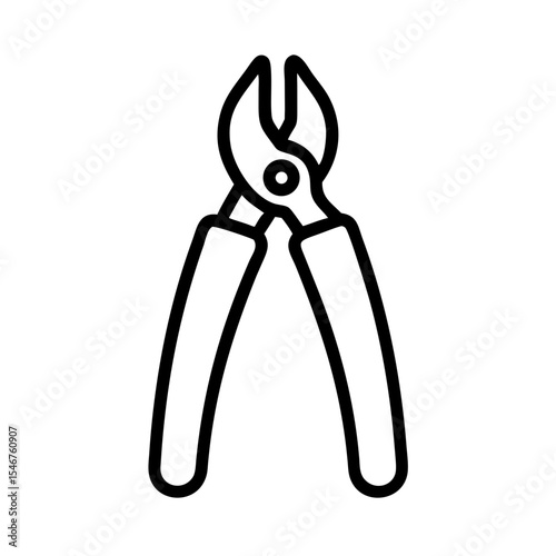 Pliers icon vector line art and outline vector icon