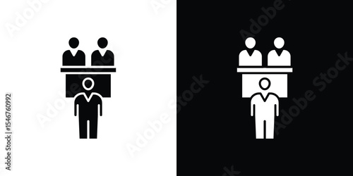 Committee icon of a flat style vector