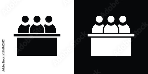 Committee icon of a flat style vector