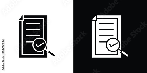Compliance document icon of a flat style vector