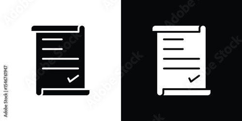 Consent icon of a flat style vector