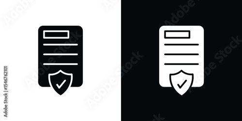 Consent icon of a flat style vector