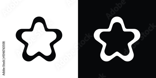 Cookie cutter icon of a flat style vector