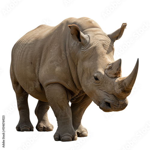 Rhinoceros isolated on transparent background, Rhino PNG  