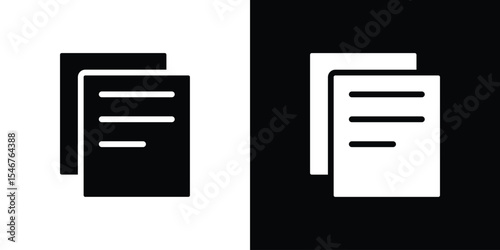 Copy icon of a flat style vector