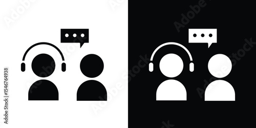 Counselling icon of a flat style vector