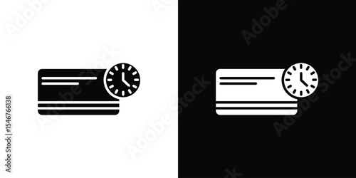 Credit history icon of a flat style vector
