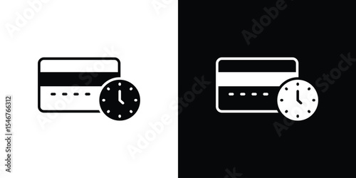 Credit history icon of a flat style vector