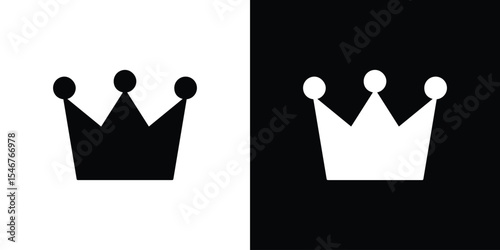 Crown icon of a flat style vector