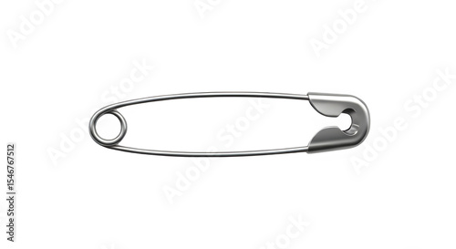 safety pin isolated on white background