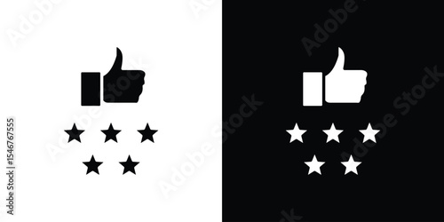 Customer feedback icon of a flat style vector