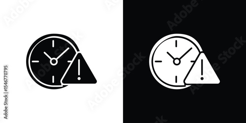 Delay icon of a flat style vector