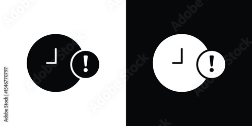 Delay icon of a flat style vector