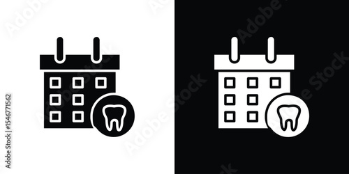 Dental appsointment icon of a flat style vector