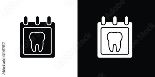 Dental appsointment icon of a flat style vector