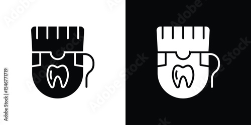 Dental floss icon of a flat style vector