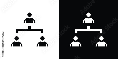 Department head icon of a flat style vector